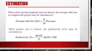 Lecture 18 COCOMO Model