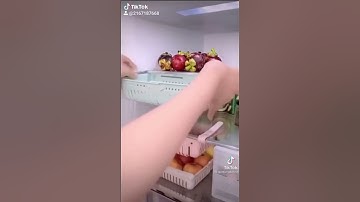Rổ nhựa đựng đồ, đựng rau, trái cây mini cài tủ lạnh thông minh tiết kiệm không gian #Shorts