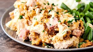 Crockpot Chicken Cordon Bleu