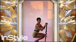 Keke Palmer | 2021 Golden Globes Elevator | InStyle | #Shorts Wealth