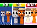 LEGO Sprunki Garamararamararaman dan Madudungdung : Noob, Pro, HACKER! / (Sprunki Italian Brainrot)