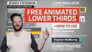 15 FREE ANIMATED LOWER THIRDS For Premiere (How To Use) | Free Assets and Elements