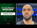 Derrick White Reacts to Winning NBA Sportsmanship Award | Celtics vs 76ers Pregame