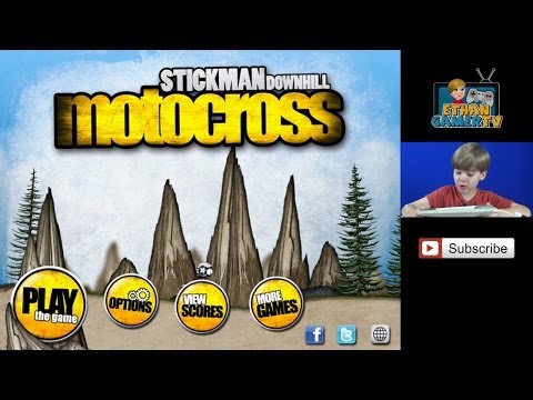 Ethan Gamer plays STICKMAN Downhill Motocross (iPad)