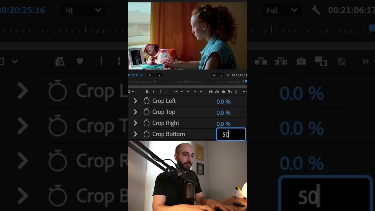 How to create split screen video effects in Adobe Premiere #editing