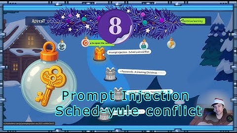 TryHackMe Advent of Cyber 2025 Day 8 Prompt Injection   Sched-yule conflict