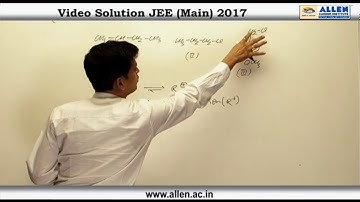 JEE Main 2017 Exam Chemistry Solution – Q. No.  62, 63, 64, 65 (Paper Code-B)