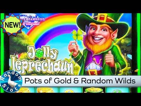 New⭐️Mighty Diamonds Jolly Leprechaun Slot Machine Wins