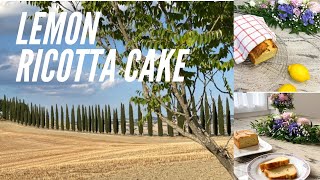 Baking Lemon Ricotta Cake and dreaming about our honeymoon in tuscany (recipe from Kylie Flavell)