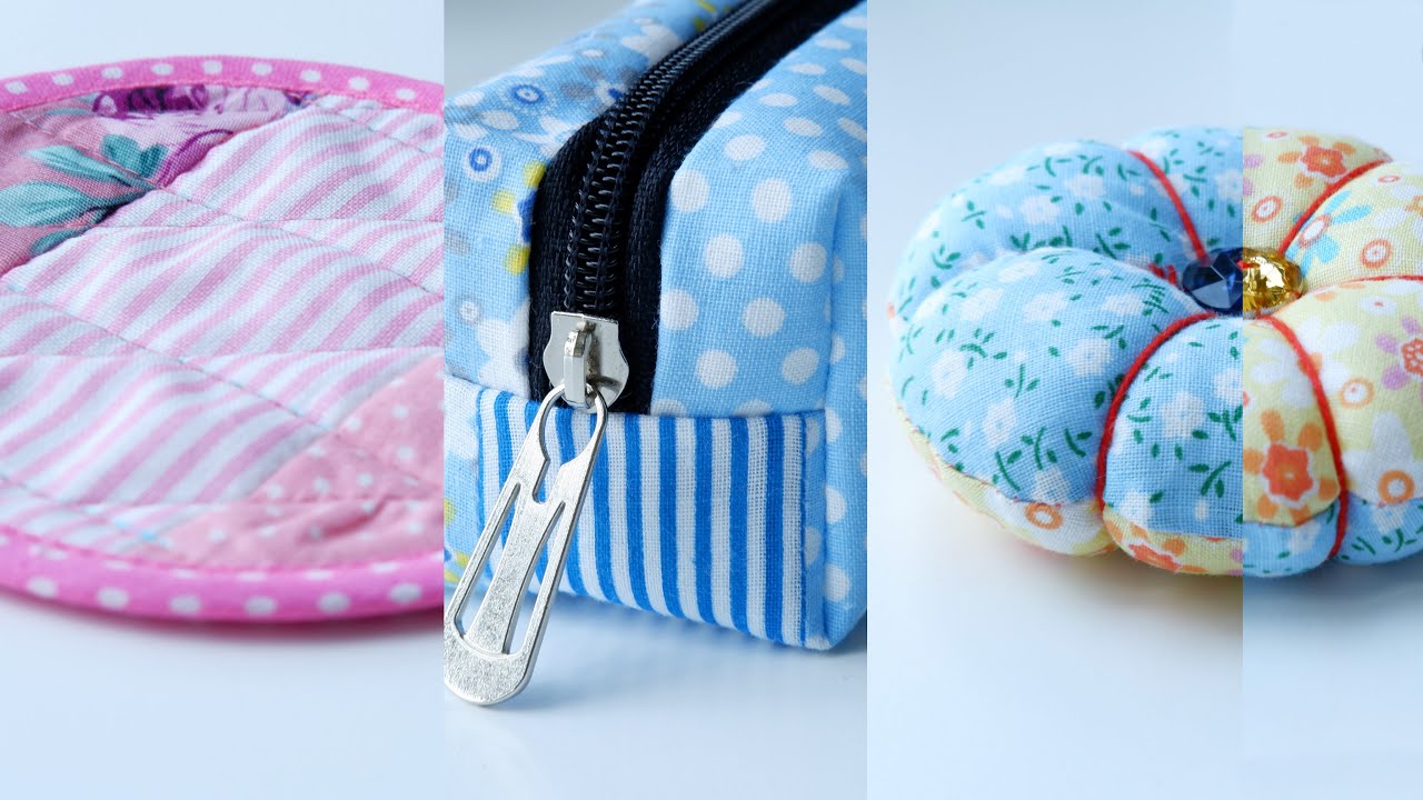 Making 3 Products From Scrap Fabric Best Out Of Waste Fabric Ideas