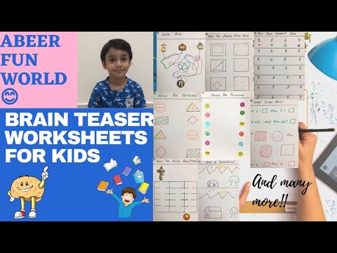 brain teaser worksheets for 4 5 years old kindergarten worksheets diy worksheets for lkg ukg youtube
