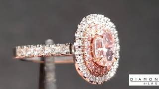 .70Ct Pink Diamond Double Halo Ring R8416