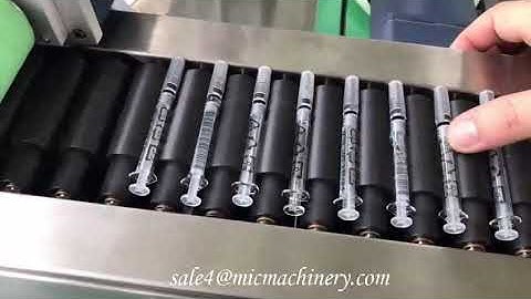 Automatic Horizontal Syringe Labeling Machine