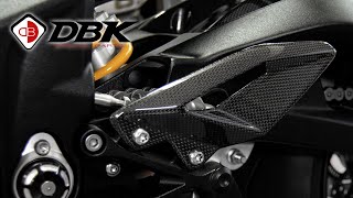 Carbon Fiber Heel Guards for Triumph Street Triple 765 | Mounting Instructions