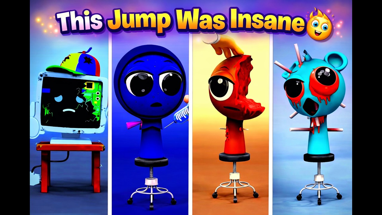 This Jump Was Insane 😳🔥Sprunki in Tiles Hop 😱🎮