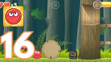 Red Ball 4 -Gameplay Walkthrough Level 16 Deep Forest (İOS,Android)