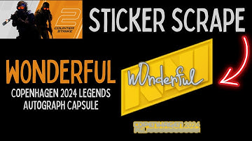 w0nderful Copenhagen 2024 Sticker Scrape #csgo #cs2skins #navi