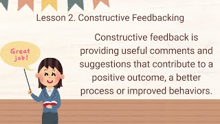 Unit 5: Constructive Feedbacking                               Reporter: Mariel Bugsad