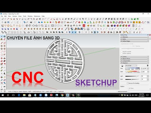 Video Chuyển ảnh thành 3D trong sketchup | Hoa văn CNC | Học... - youtube