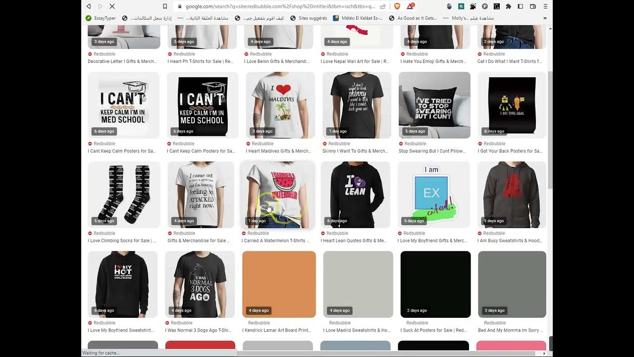 Spreadshirt Redbubble طريقة حصرية للبحث عن أفكار نيتشات الطباعة عند
