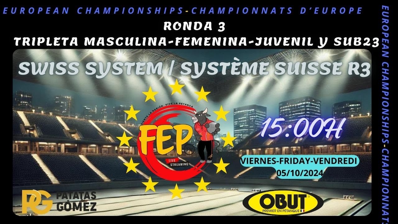 Miniature de la vidéo : Cto de Europa Sub23 y Juvenil. Isla Cristina, Huelva. 3ª Partida Suizo Internacional.