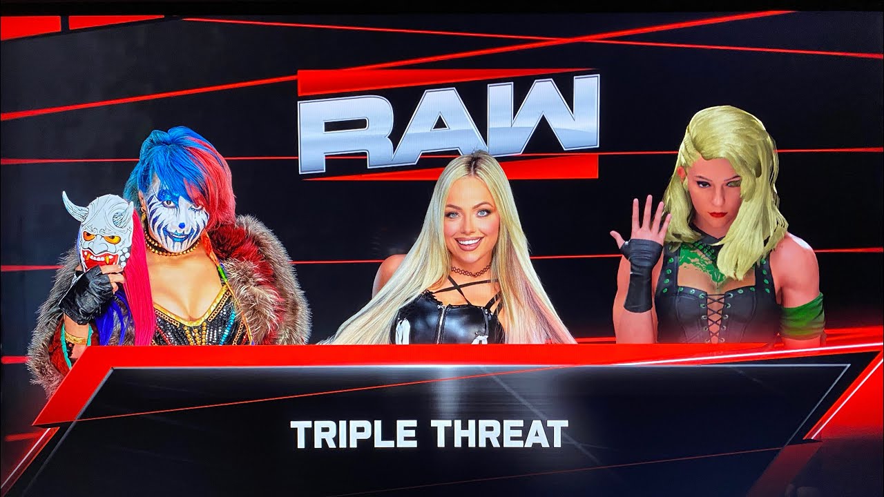 RAW:  Asuka Vs Liv Morgan Vs Brittany Raw