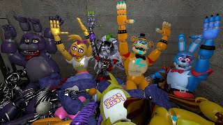 HYPER PUNCHING ALL FNAF SIREN GLAMROCK ANIMATRONICS In Garry's Mod!
