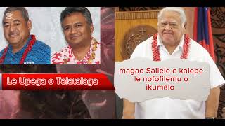 Magaoga o,Sailele ina ia faavevesi le ikumalo o Falealii ke ofo legei koeaiga faaapea .