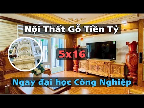 Nhà Phố Phong Cách Châu Âu | Nội Thất Gỗ Tiền Tỷ - Gara Ô Tô, 5 Lầu, Thang Máy
