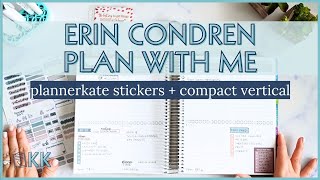 Erin Condren Functional Plan with Me in Compact Vertical LifePlanner PlannerKate Anniversary Sale