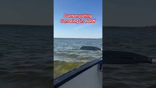 Canoeing in Waskesiu Lake #canoe #lake #kayak #canoeing #breeze #activity