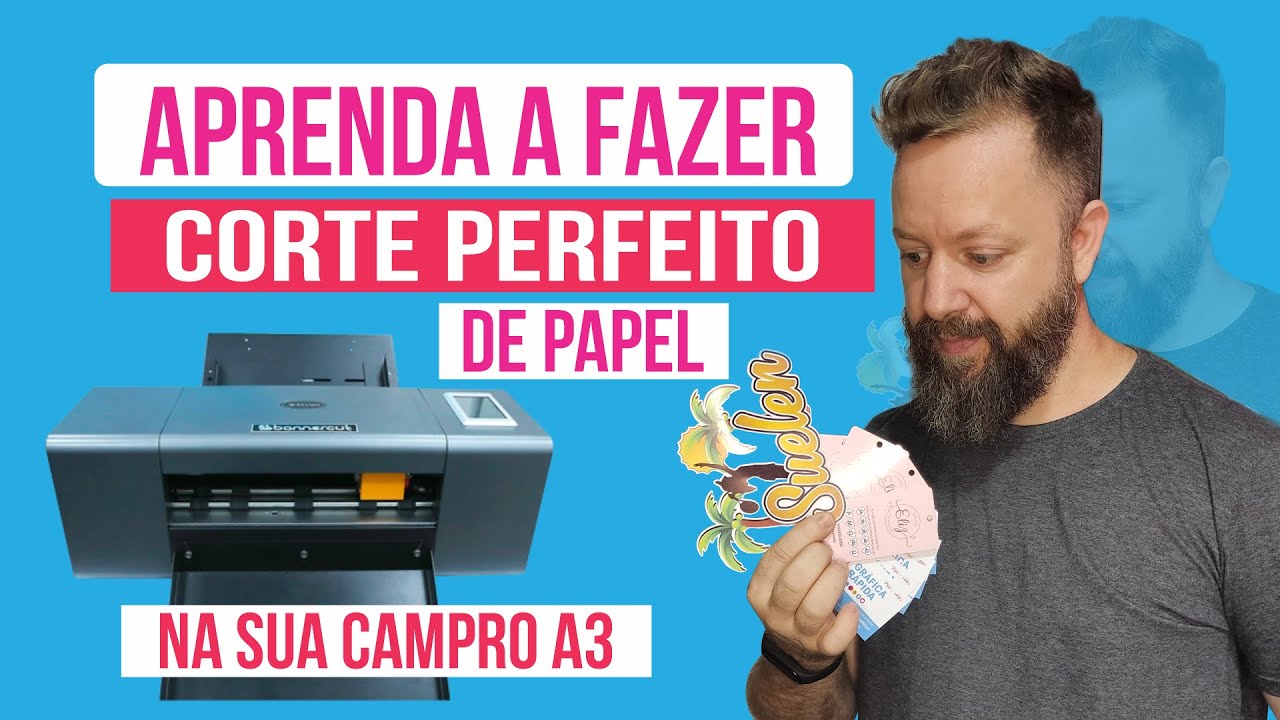 Corte Perfeito de Papel na sua CAMPRO A3