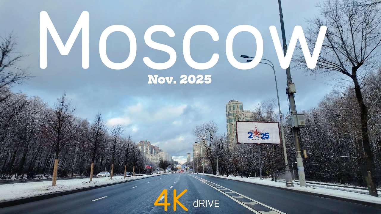Real MOSCOW, Beautiful or DEPRESSING? 4K DRIVING TOUR
