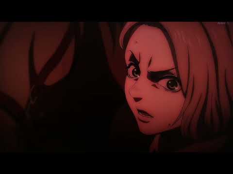 進撃の巨人The Final Season Part 2  第７話　( 82話　) アニ　「あんたの話し声とアルミンの声だけが遠くから聞こえて…」「そうじゃない時は…ずっと同じ」