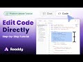 How to Edit Code Directly in Readdy | Code Editor Full Tutorial