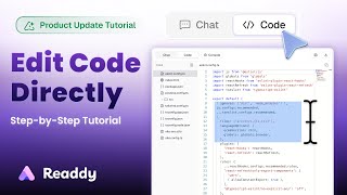 How to Edit Code Directly in Readdy | Code Editor Full Tutorial Net Worth