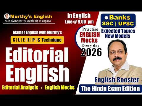 21 May, 2026 | Daily English for Competitive Exams in English | | BANK | SSC | UPSC | SPSC