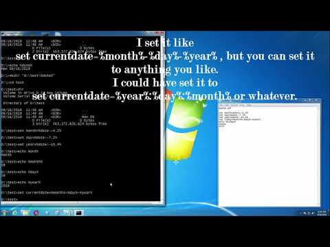 Batch Programming How to Change Date Formats