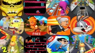 Zombie run hd vs donkey kong vs marsha run vs mr bean run vs subway spongebob run vs jungle runner  screenshot 4
