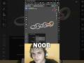 NOOB vs PRO: CHAINS in Blender 🔗 - #blender #graphicdesign #cgi #tutorial #shorts #3dmodeling