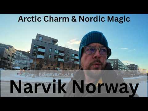 🇳🇴 Arriving in the Polar Night Filled with Arctic Charm in Narvik, Norway (#AGP373) 🚶‍♀️
