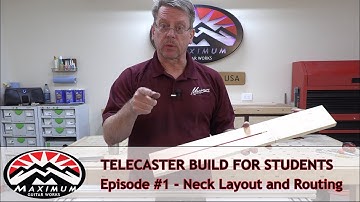 Telecaster Build - Part 1 - Neck Layout and Routing