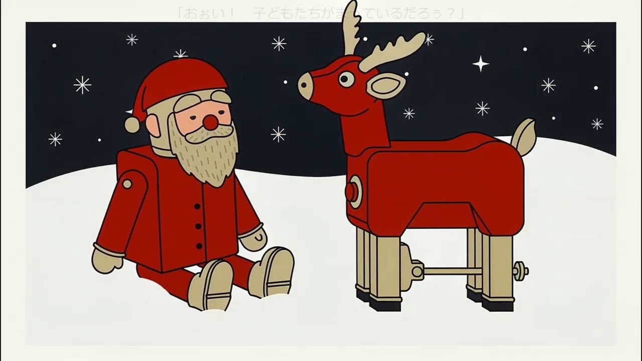ショートアニメ】ブリキのサンタとゼンマイ仕掛けのトナカイ - YouTube