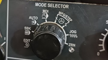 EX#6 Cnc machine MDI (manual data input) mode theory, cnc programming
