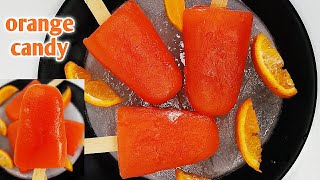 बचपन की यादें ताजा हो जायेगी इस रसीली ओरेज केंडी से एकबार जरुर बनाना |Orange ice-cream recipe /candy