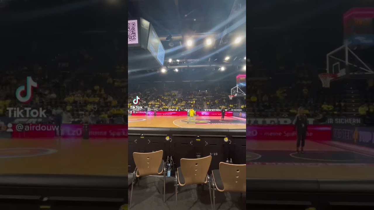 Dribbling in EWE Arena 🏀..