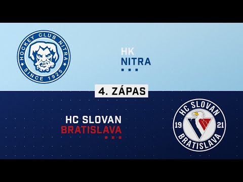 4.zápas finále HK Nitra - HC Slovan Bratislava HIGHLIGHTS