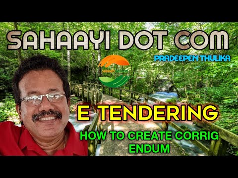 E Tendering How to Create Corrigendum