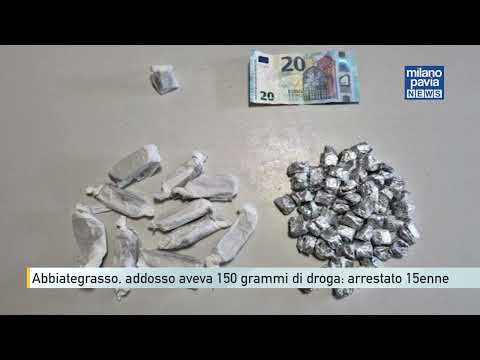Video Abbiategrasso, 15enne arrestato dalla Polizia locale: addosso aveva 150 grammi di droga