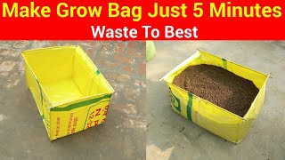 Grow bag make at home / gardening ideas for Home / how to make grow bag for plants at home